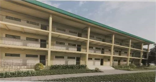 three-storey school building in Philippines